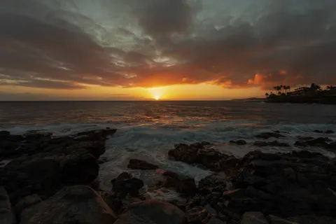 Palm Beach Sunset 4K Wallpaper · nature · 3840×2560