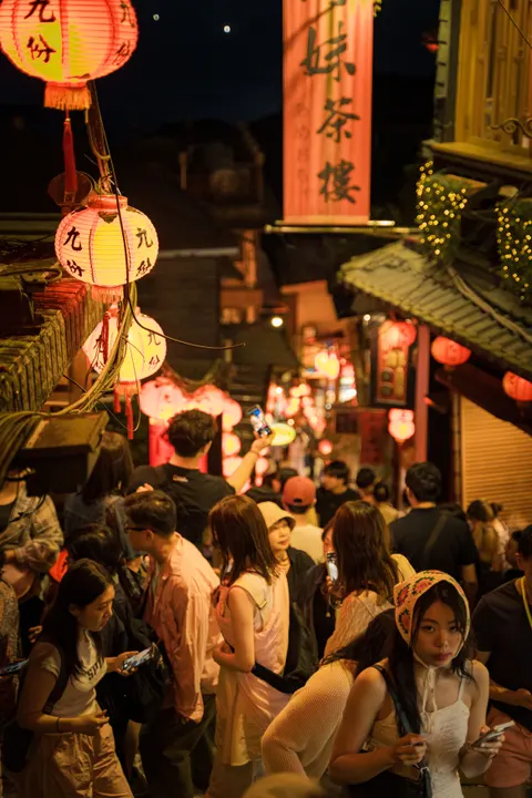 Night Market Phone Wallpaper · street · 1440×2160