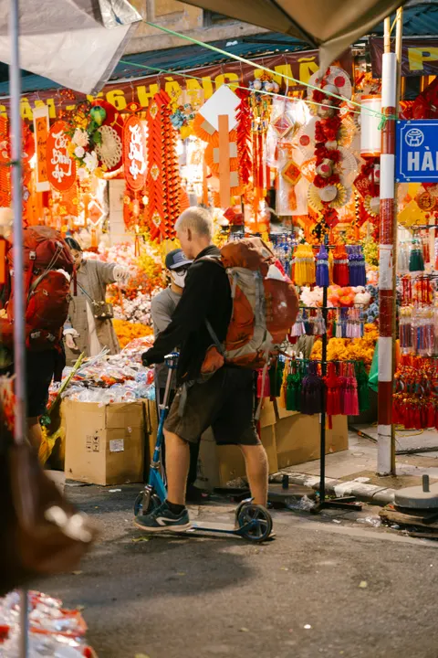 Night Market Phone Wallpaper · street · 1440×2160