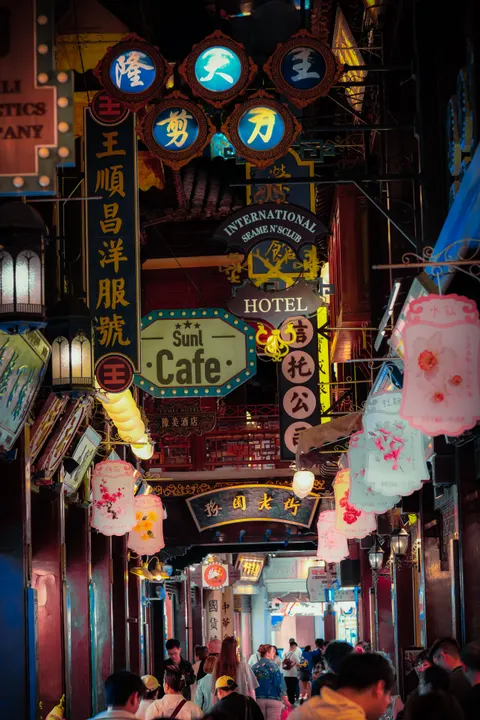 Night Market Phone Wallpaper · street · 1440×2160