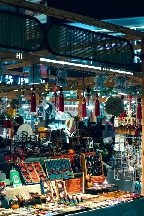 Night Market Phone Wallpaper · street · 1440×2160