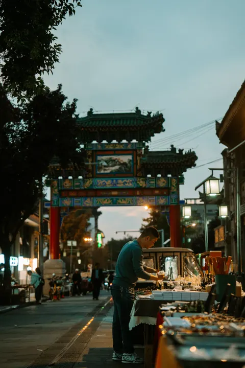 Night Market Phone Wallpaper · street · 1440×2160
