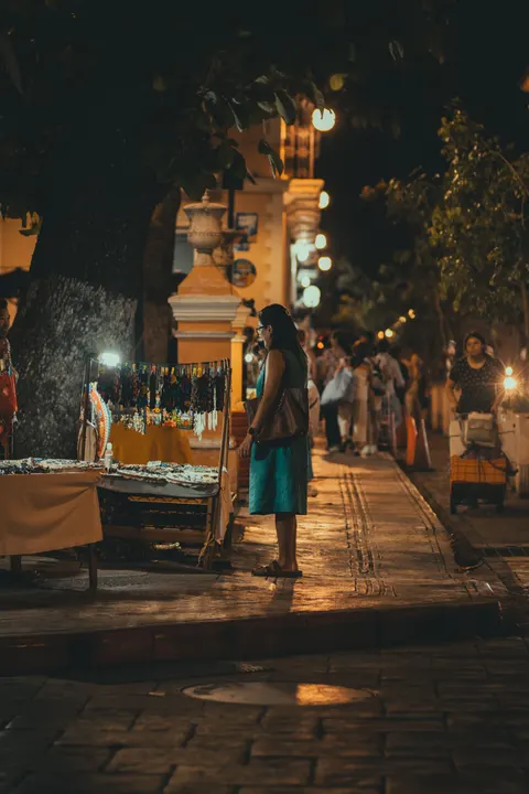 Night Market Phone Wallpaper · street · 1440×2160