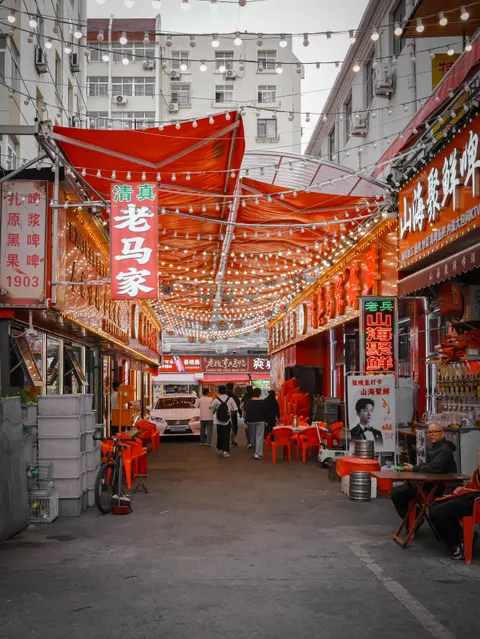 Night Market Phone Wallpaper · street · 1440×1920