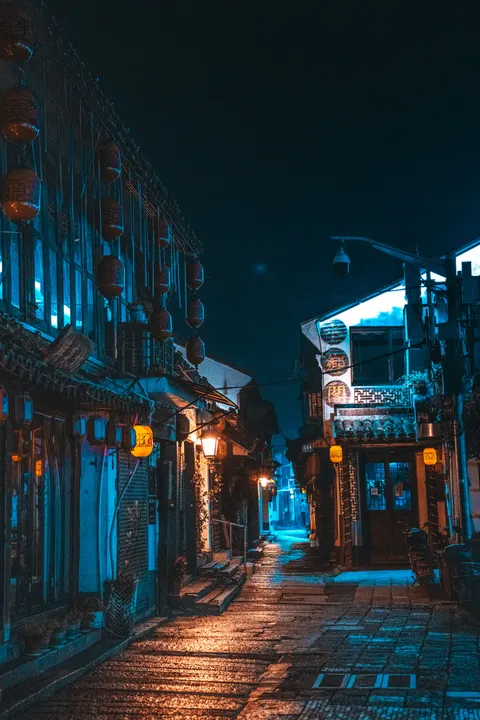 Night Market Phone Wallpaper · street · 1440×2160