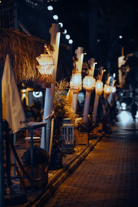 Night Market Phone Wallpaper · street · 1440×2160