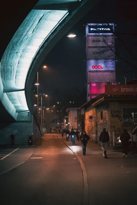 Night Street Phone Wallpaper · street · 1440×2159