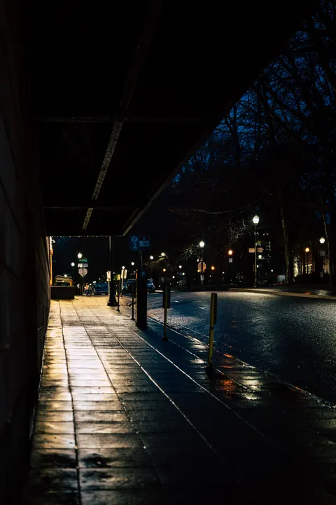 Night Street Phone Wallpaper · street · 1440×2164