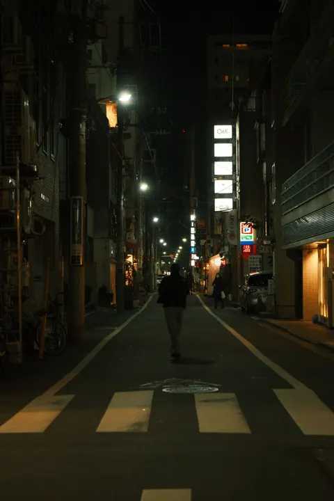 Night Street Phone Wallpaper · street · 1440×2160