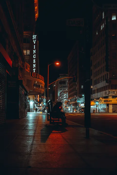 Night Street Phone Wallpaper · street · 1440×2160