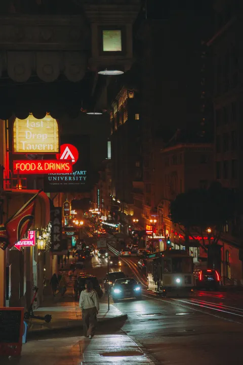 Night Street Phone Wallpaper · street · 1440×2160