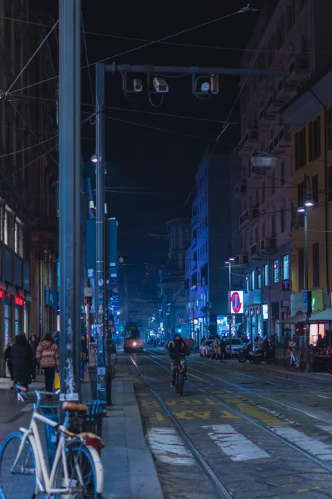 Night Street Phone Wallpaper · street · 1440×2160