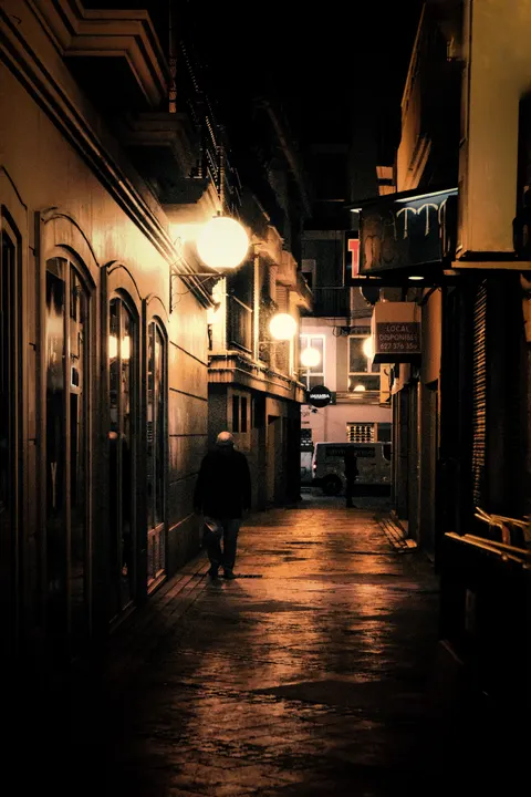 Night Street Phone Wallpaper · street · 1440×2160