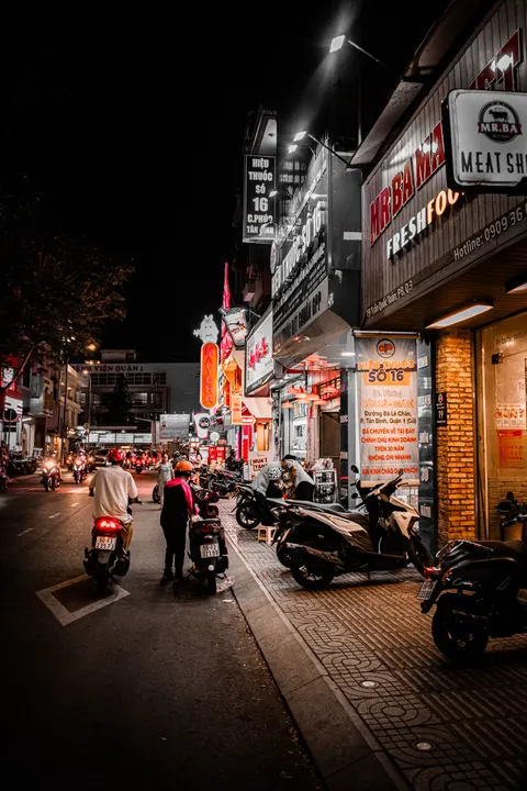 Night Street Phone Wallpaper · street · 1440×2160