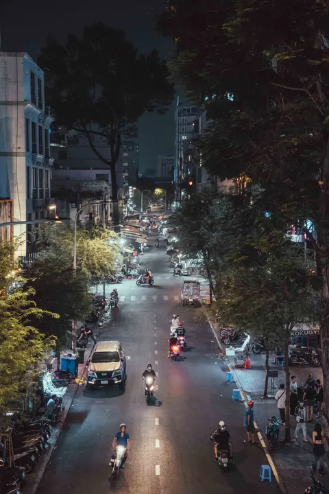 Night Street Phone Wallpaper · street · 1440×2160
