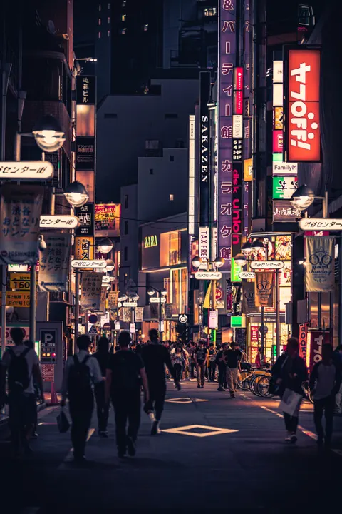 Night Street Phone Wallpaper · street · 1440×2160