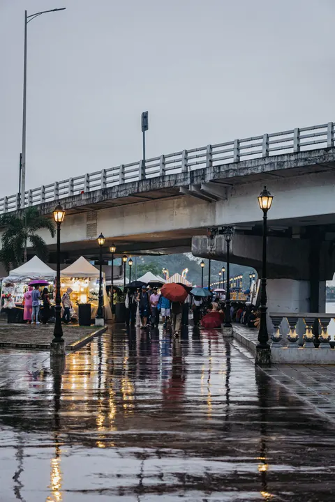 Rainy Street Phone Wallpaper · street · 1440×2160