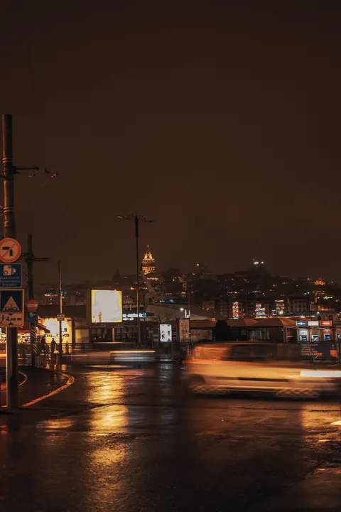 Rainy Street Phone Wallpaper · street · 1440×2160