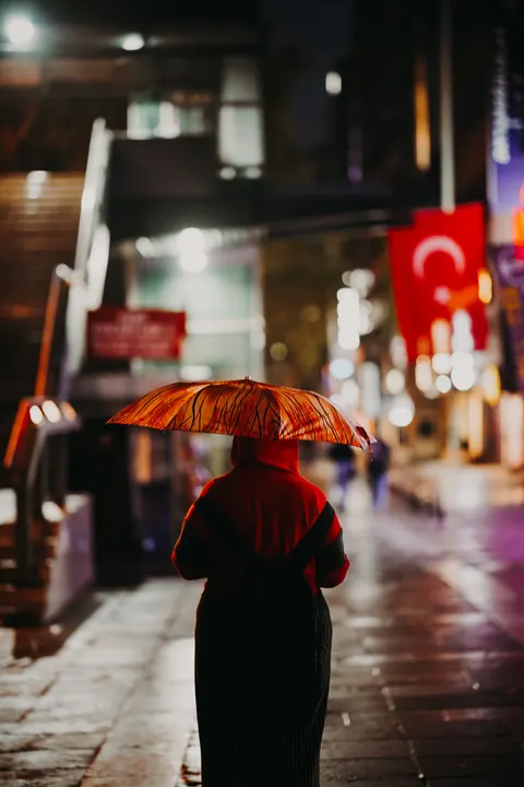 Rainy Street Phone Wallpaper · street · 1440×2160
