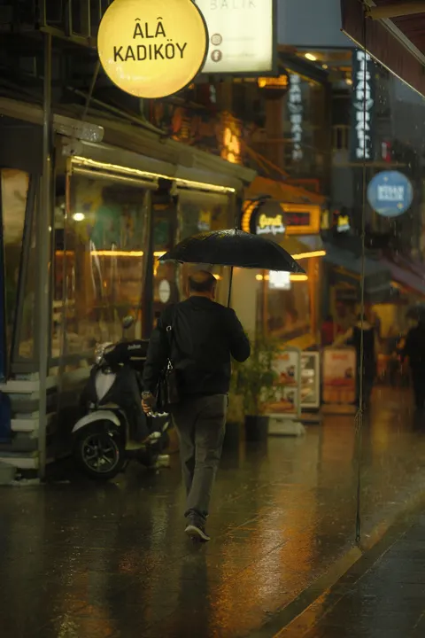 Rainy Street Phone Wallpaper · street · 1440×2160