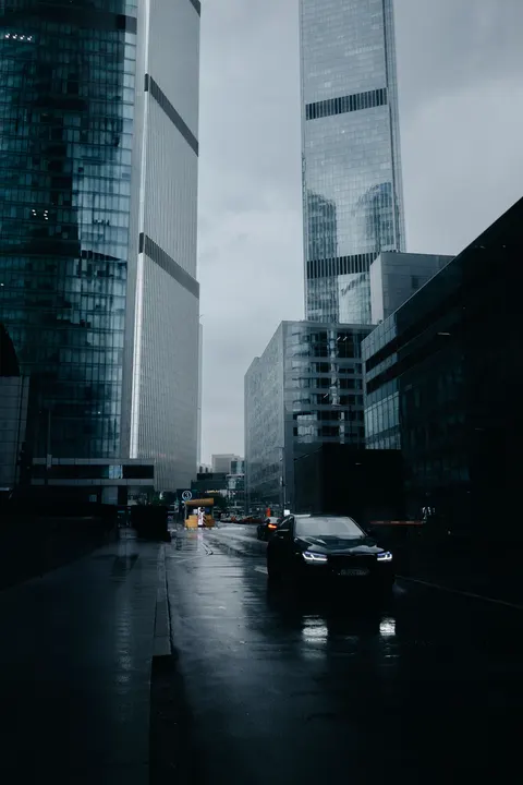 Rainy Street Phone Wallpaper · street · 1440×2160