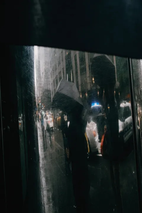 Rainy Street Phone Wallpaper · street · 1440×2160