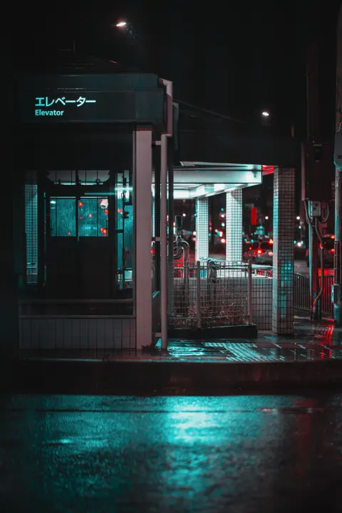 Rainy Street Phone Wallpaper · street · 1440×2160