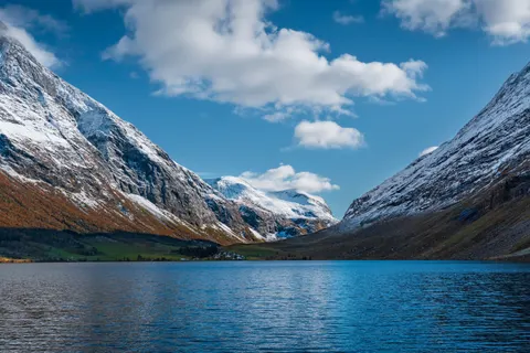 Norwegian Fjord 4K Wallpaper · nature · 3840×2560