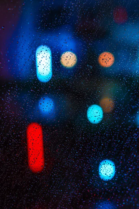Rainy Street Phone Wallpaper · street · 1440×2160