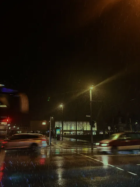 Rainy Street Phone Wallpaper · street · 1440×1920