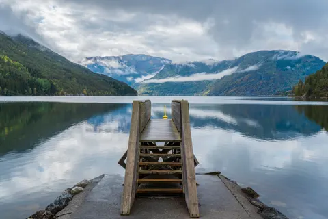 Noorse fjord 4K-achtergrond · nature · 3840×2560