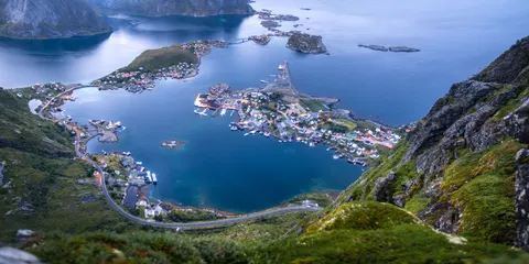 Norwegian Fjord 4K Wallpaper · nature · 3840×1918