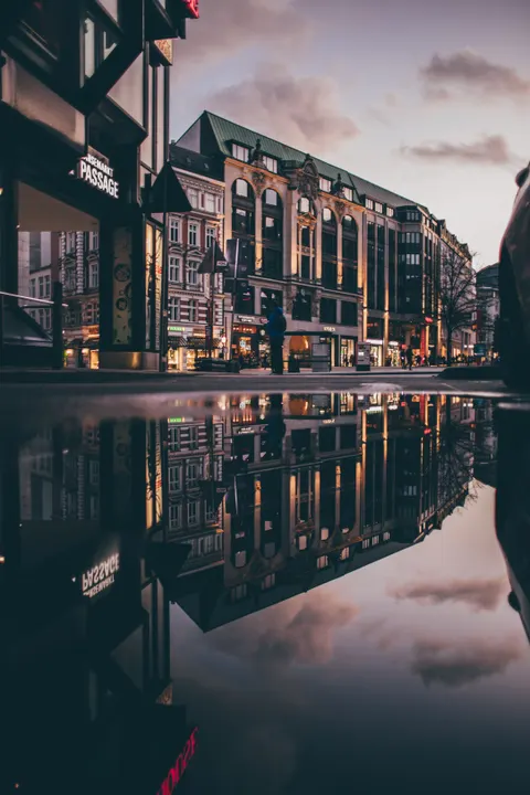Rainy Street Phone Wallpaper · street · 1440×2160