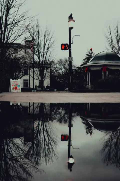 Rainy Street Phone Wallpaper · street · 1440×2160