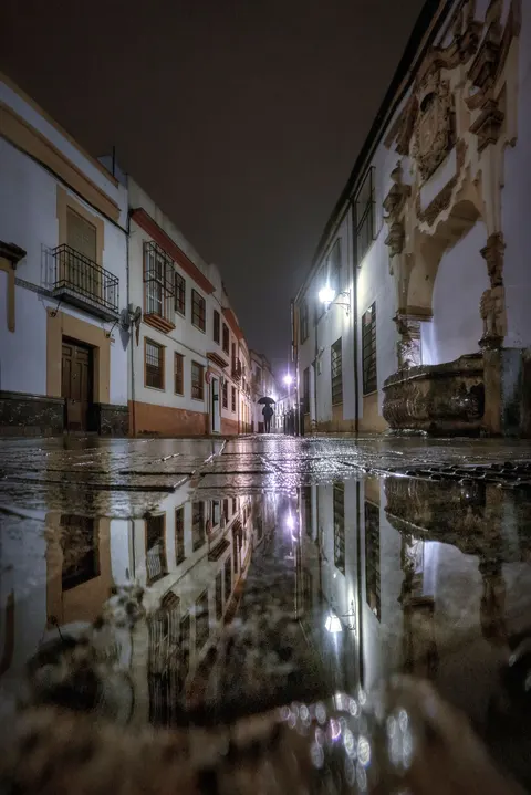 Rainy Street Phone Wallpaper · street · 1440×2154