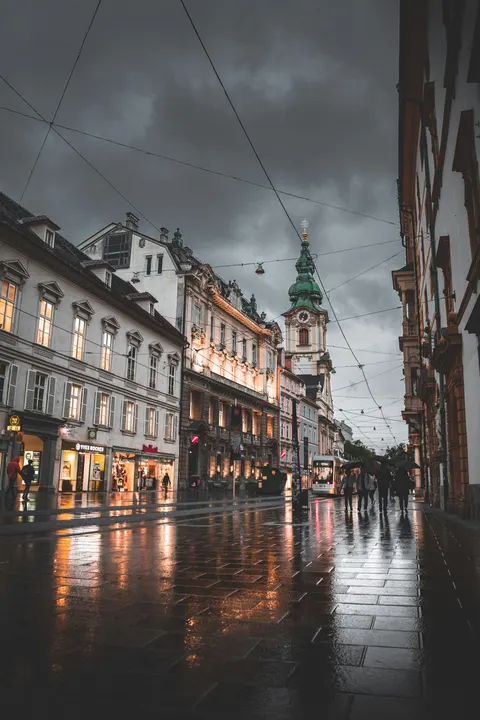 Fondo de Pantalla para Móvil Calle Lluviosa · street · 1440×2160