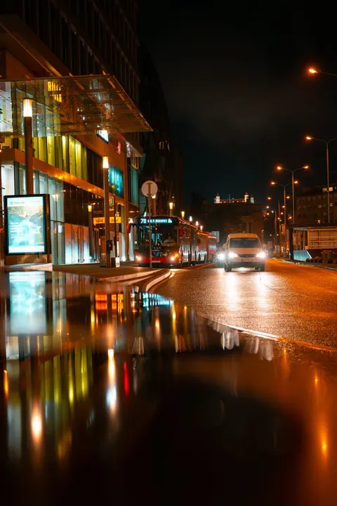 Rainy Street Phone Wallpaper · street · 1440×2160