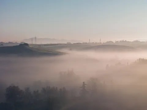 Misty Valley 4K Wallpaper · nature · 3840×2880