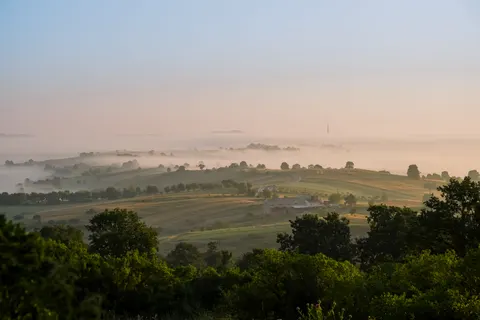 Misty Valley 4K Wallpaper · nature · 3840×2560
