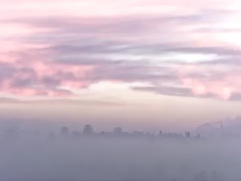 Misty Valley 4K Wallpaper · nature · 3840×2880