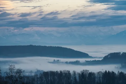 Misty Valley 4K Wallpaper · nature · 3840×2561
