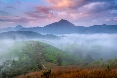 Misty Valley 4K Wallpaper · nature · 3840×2560
