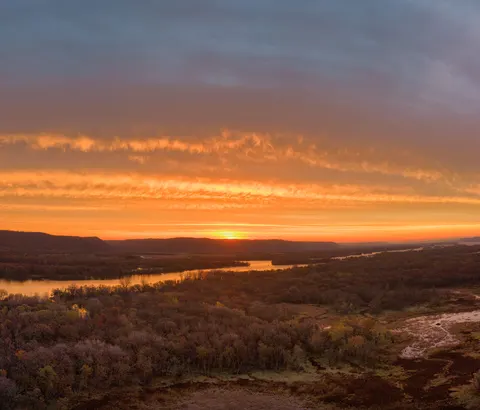 Autumn River 4K Wallpaper · nature · 3840×3282