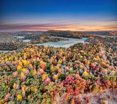 Обои Осенняя река 4K · nature · 3840×3415