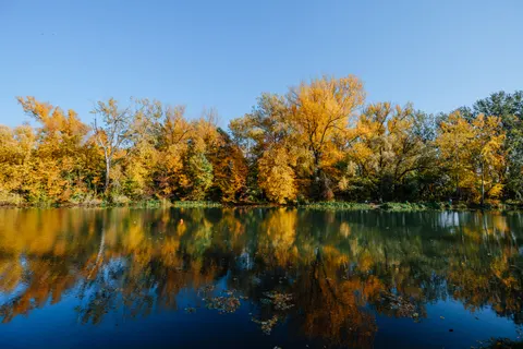 Autumn River 4K Wallpaper · nature · 3840×2560