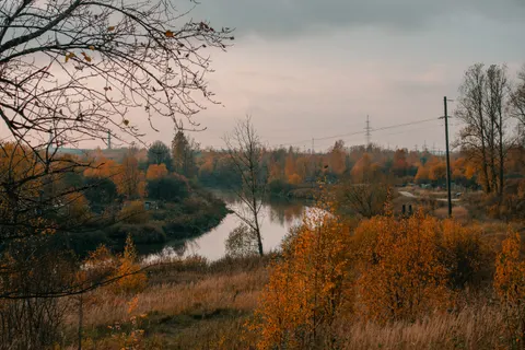 Autumn River 4K Wallpaper · nature · 3840×2560