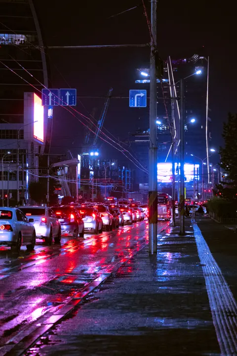 Neon Sign Phone Wallpaper · street · 1440×2160