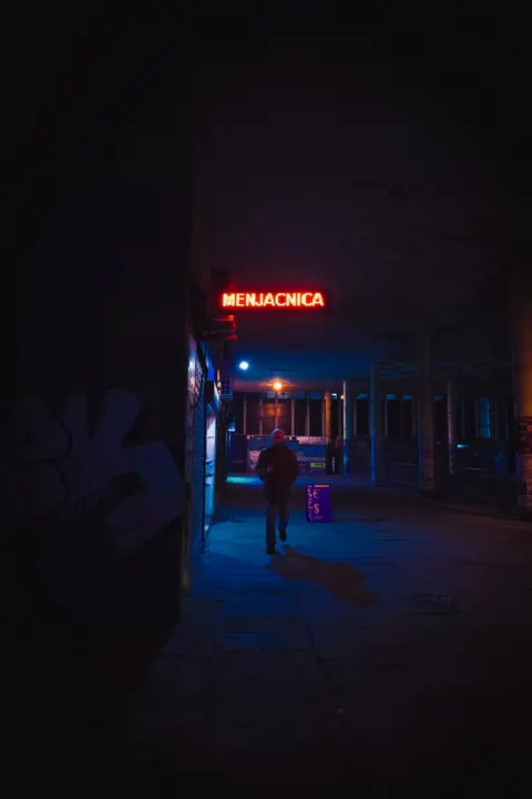 Neon Sign Phone Wallpaper · street · 1440×2160