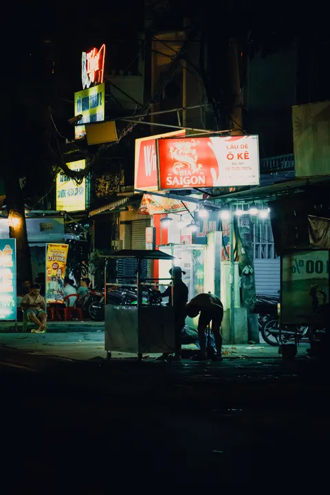 Neon Sign Phone Wallpaper · street · 1440×2160