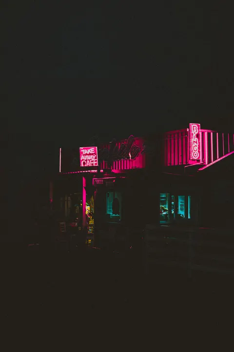 Neon Sign Phone Wallpaper · street · 1440×2160